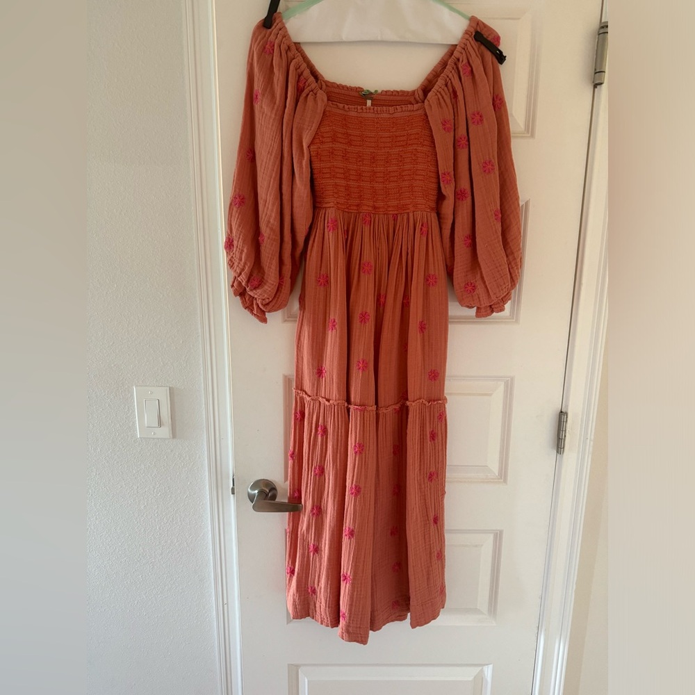 Free People Dahlia dress, Melon